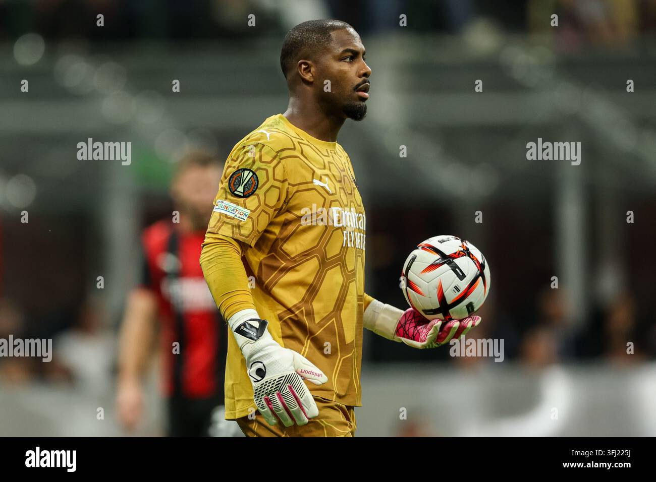 Mike Maignan (Benfica) seen during UEFA Europa League 2026/2027 match ...