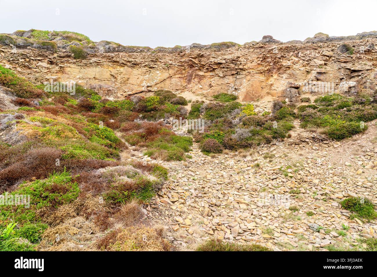 Disused slate mine Stock Photo