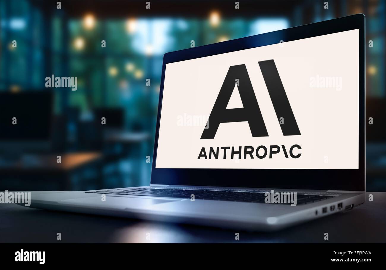 Anthropic AI with recursive self-improvement potential Stock Photo
