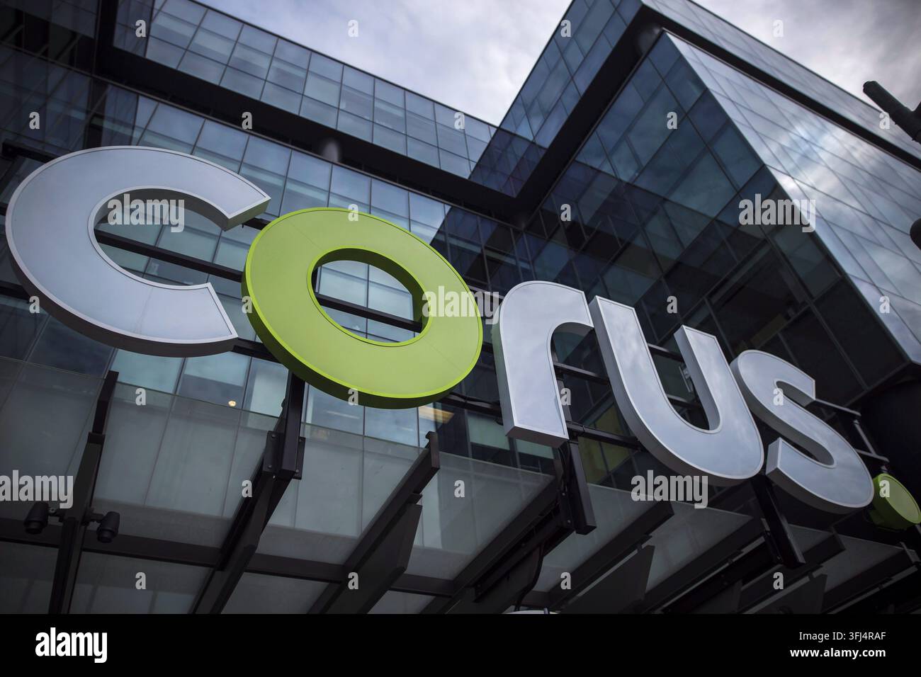 Quay Vector The Corus logo at Corus Quay in Toronto is photographed on Friday, June ...