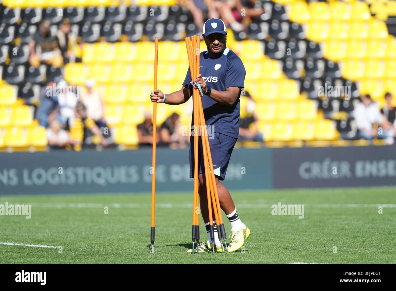 Racing 92 attack coach Joe Rokocoko during TOP 14 match between La ...
