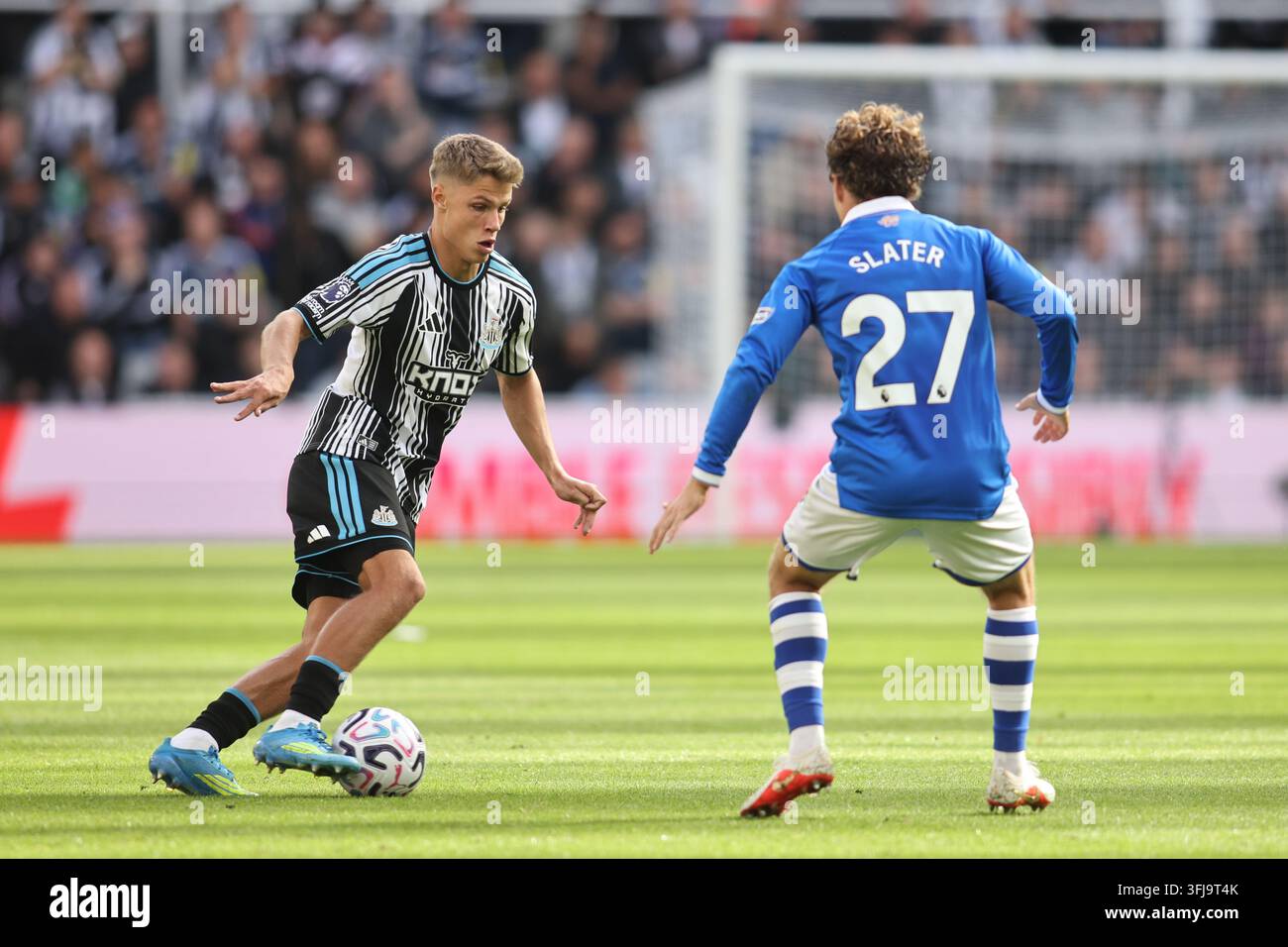 Sean Steur of Newcastle United Runs Towards Regan Slater Of Hull City Sean Steur of Newcastle United Runs Towards Regan Slater Of Hull City