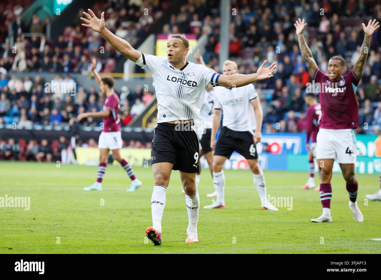 - using using using using using using using using... Derby County's Carlton Morris during the Sky Bet Championship match at ...