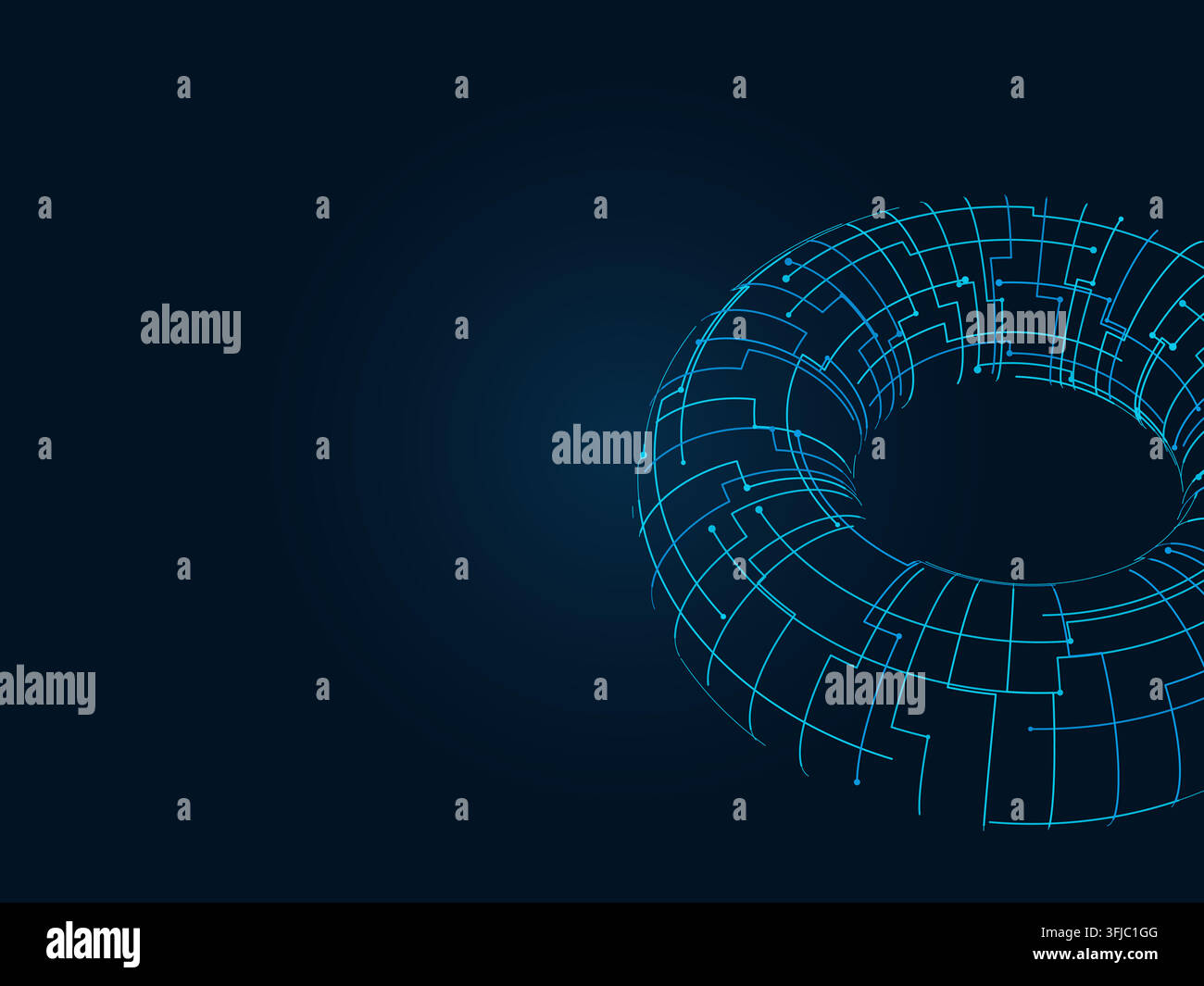 Wire Torus vector background with versatile graphic elements for microstock and commercial design projects. Stock Vector