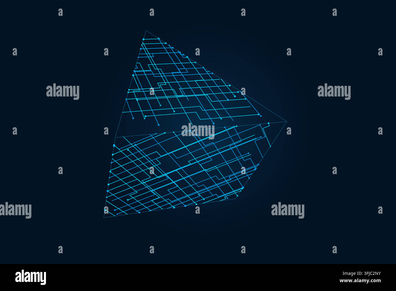 Wire Pyramid vector background with minimal abstract composition for microstock and commercial design projects. Stock Vector