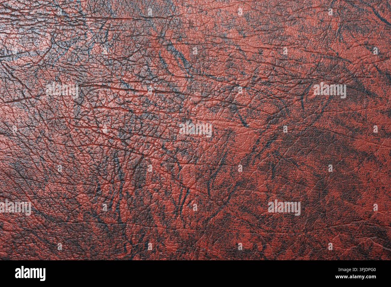 Dark orange,brown color leather skin natural with design lines pattern or red abstract background Stock Photo