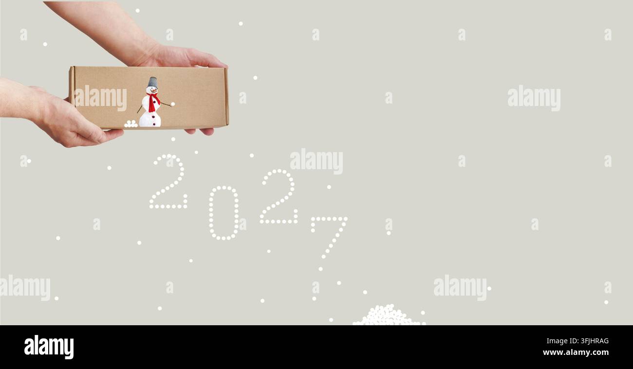 Snowman 2027 new year hi-res stock photography and images - Alamy