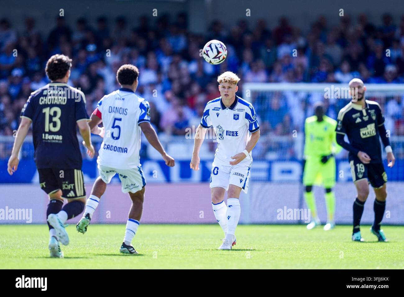 Arthur PIEDFORT of Auxerre during Ligue 1 McDonald's match between ...
