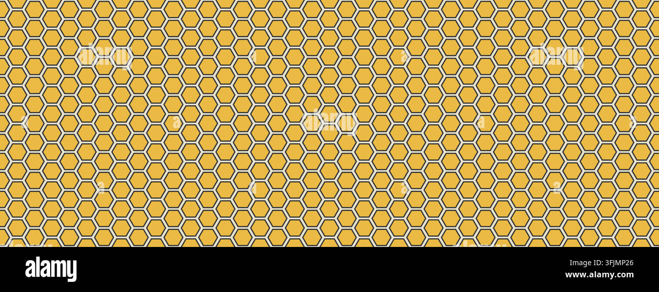 Carbon hex fiber weave. Honeycomb seamless pattern. Hexagonal grid bg Stock Vector