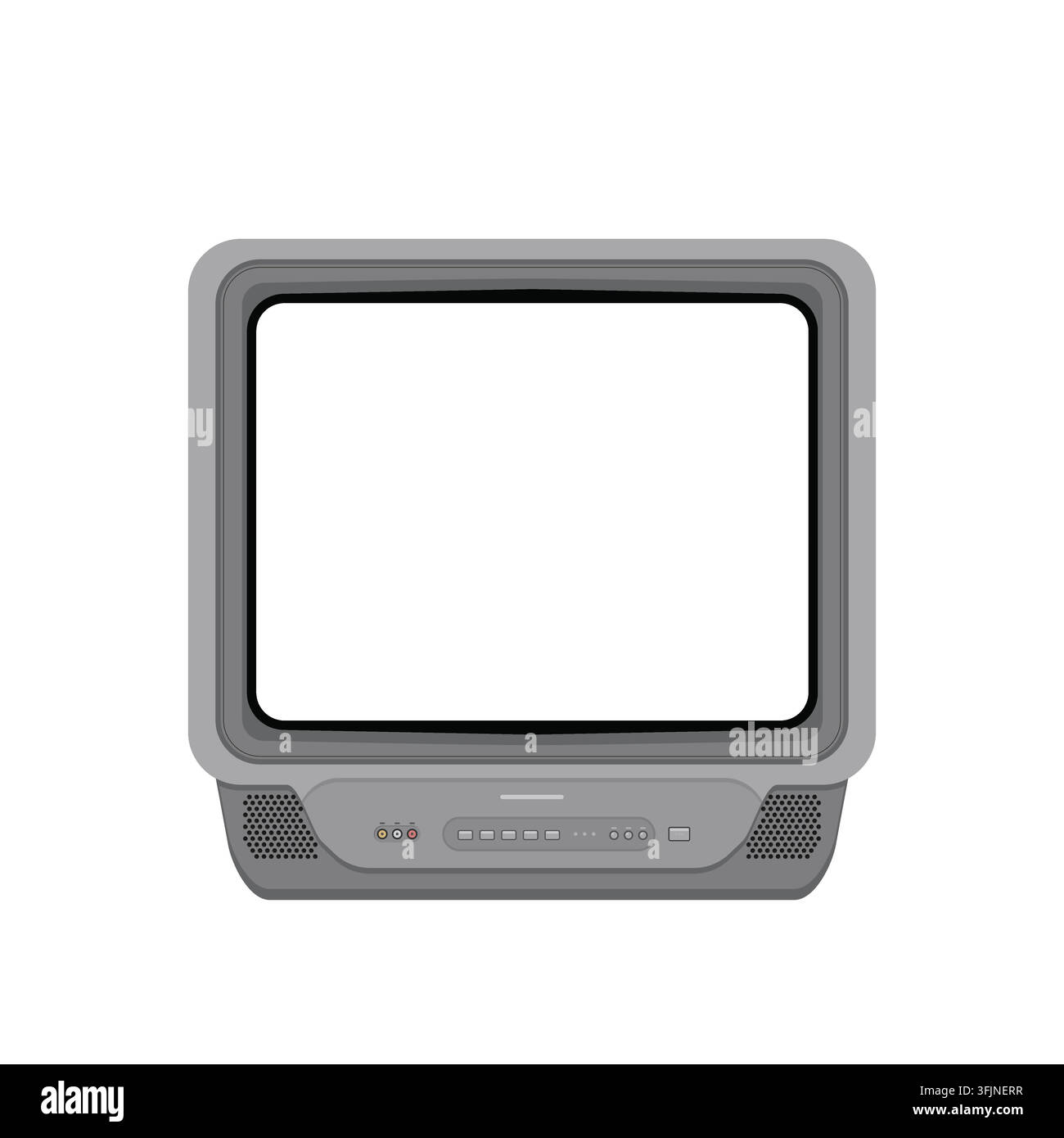 Retro TV frame on white background Stock Vector