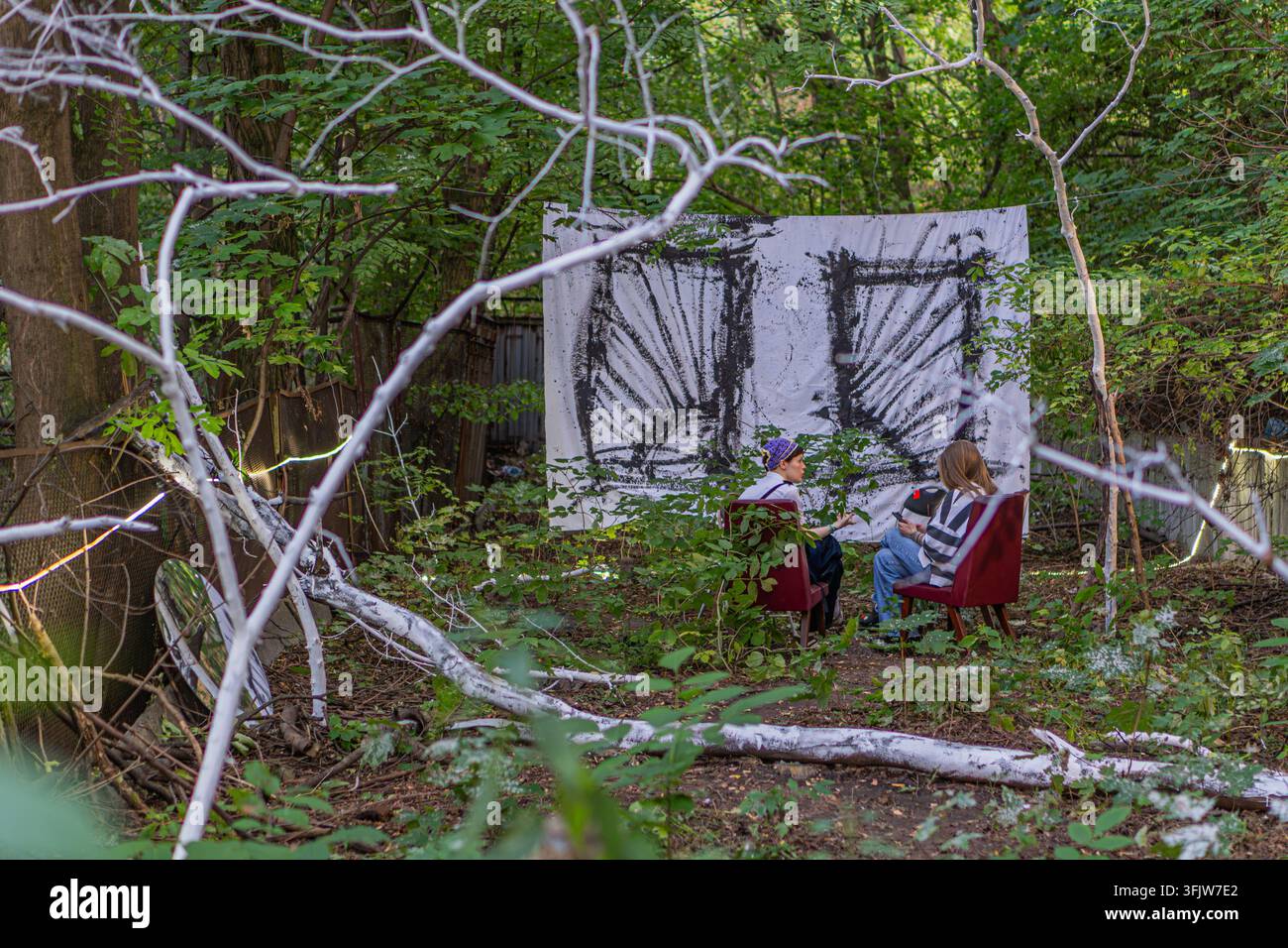KYIV, UKRAINE - SEPTEMBER 20, 2026: A conceptual mixed-media ...