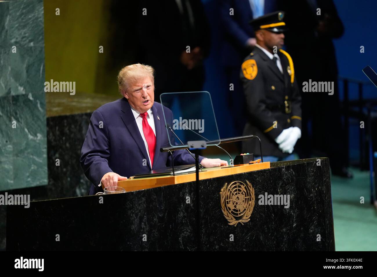 United states president donald trump speaks during the session of the united nations general assembly at united nations headq United states president donald trump speaks during the session of the united nations general assembly at united nations headq