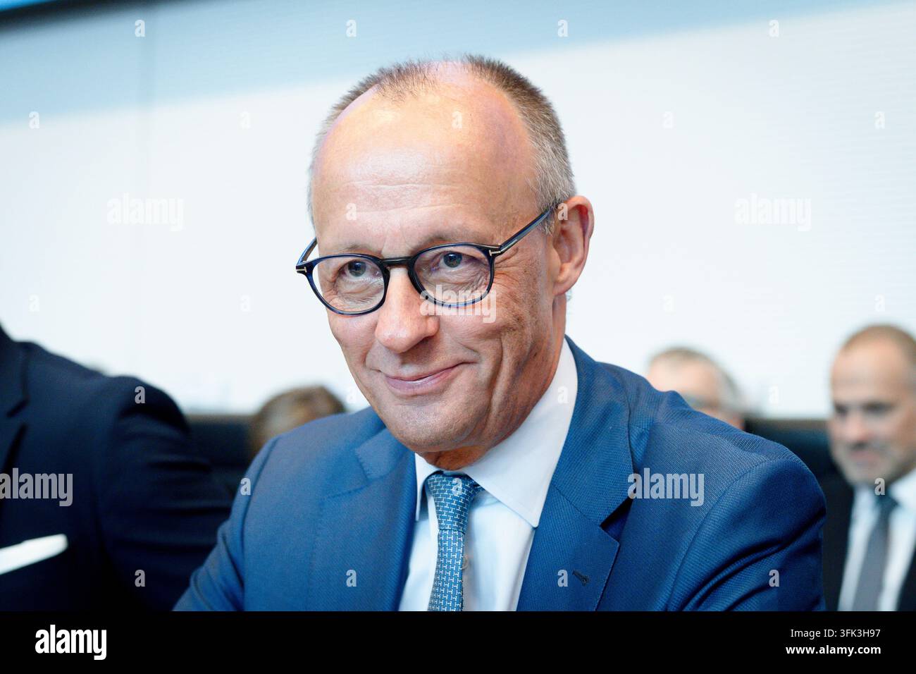 Friedrich Merz in the faction meeting of the CDU/CSU parliamentary ...