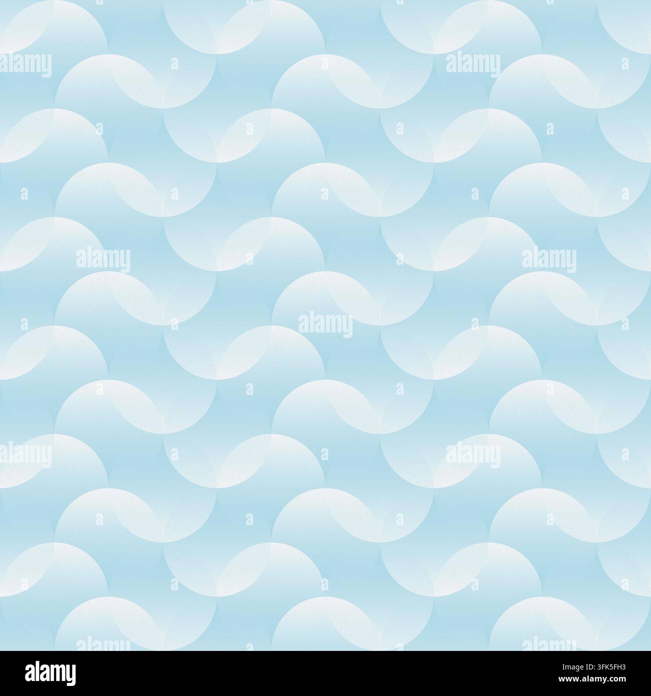 Repeating pattern. Colors: Background: ice blue, round shape gradient ...