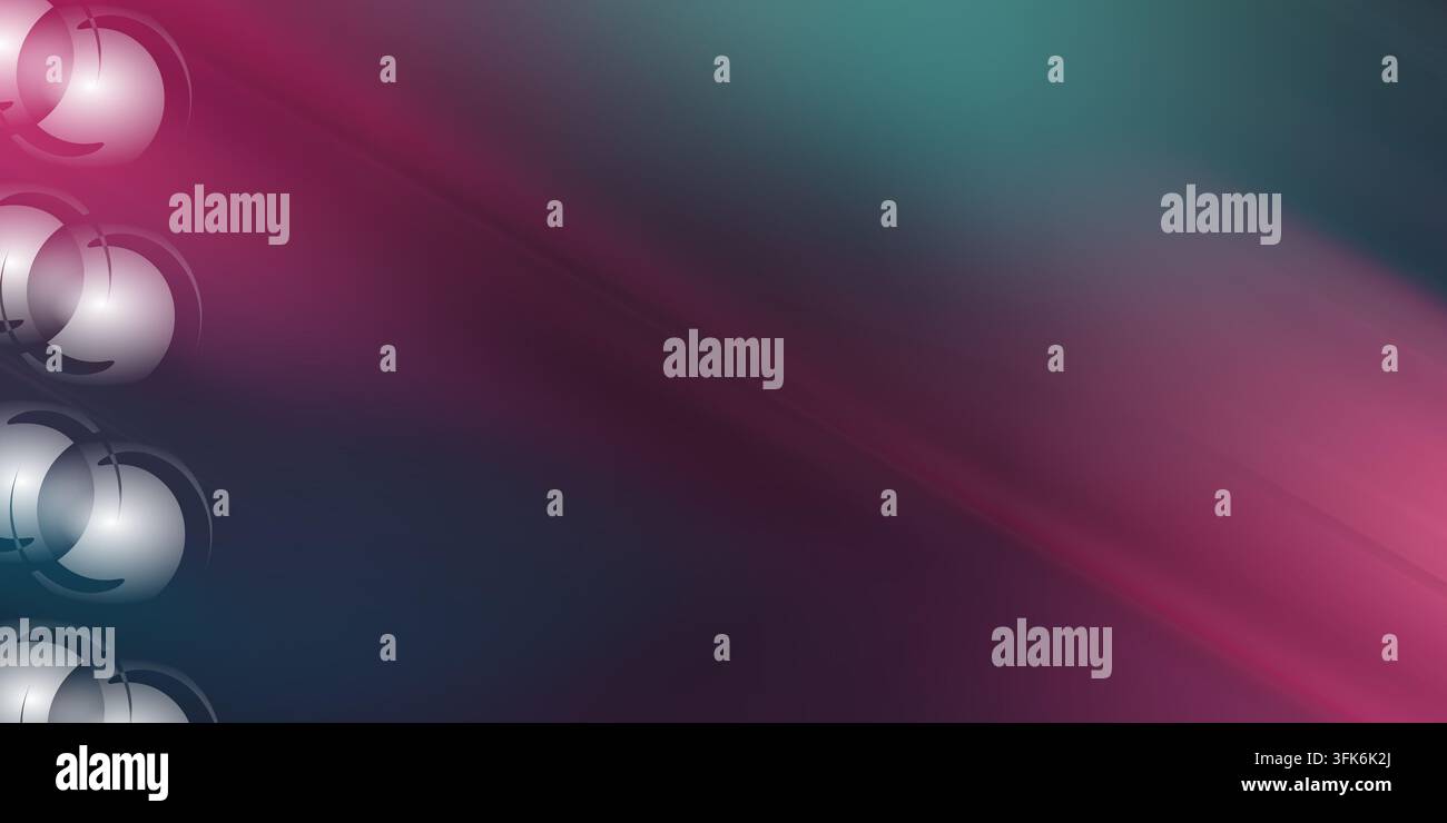 Glowing cyan magenta eclipse rings hi-res stock photography and images ...
