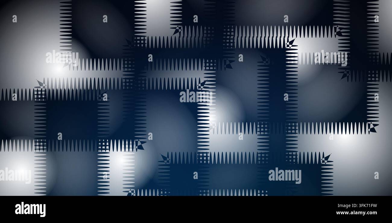 Seamless abstract vector pattern background with geometric shapes and pattern Stock Photo