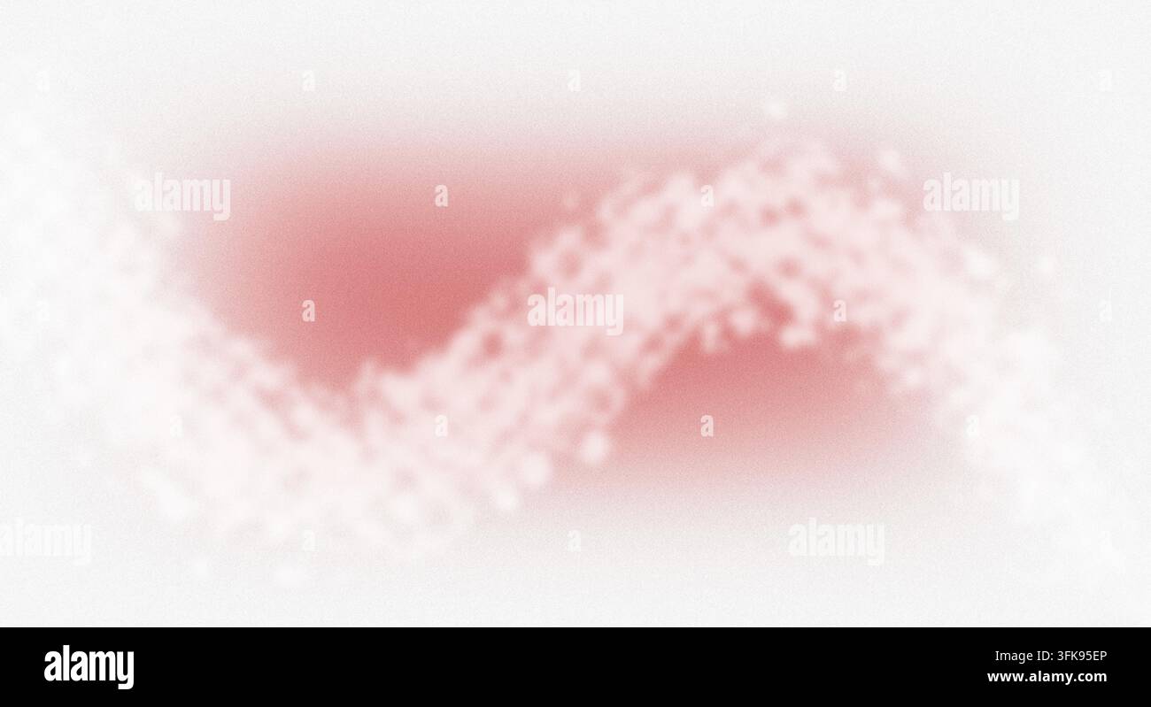 Abstract wavy pattern with grainy texture in pink and white tones, creating a dynamic and soft visual flow. Stock Photo