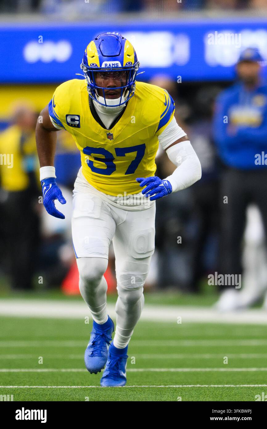 Nfl Rms Logo Los Angeles Rams safety Quentin Lake (37) runs during an NFL football ...