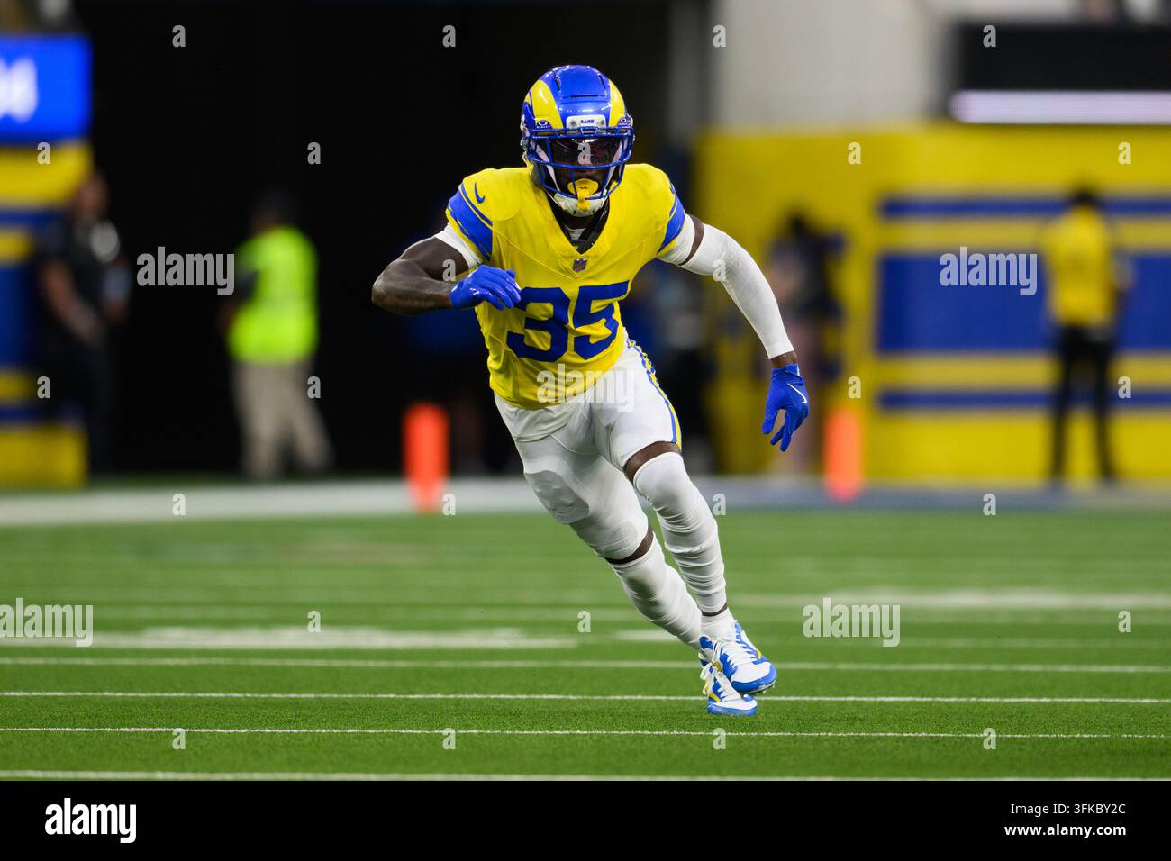 Nfl Rms Logo Los Angeles Rams cornerback Jaylen Watson (35) runs during an NFL ...