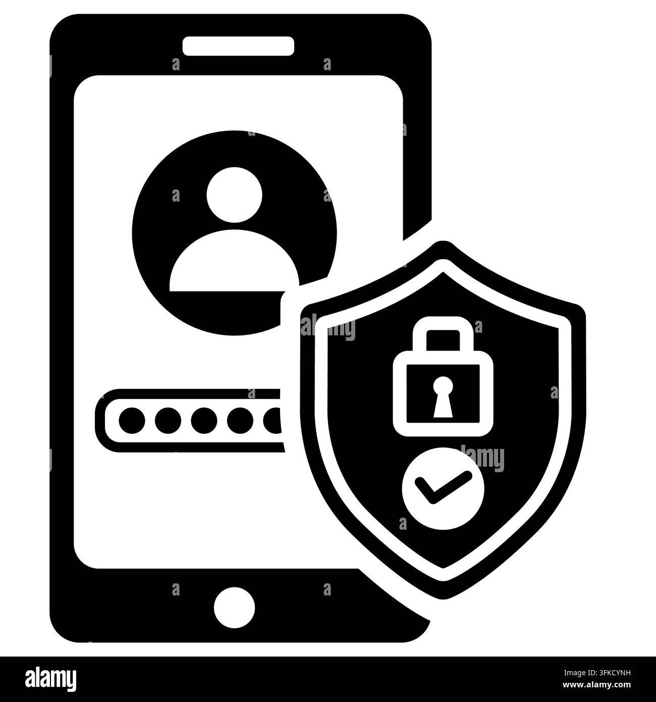 Two factor authentication icon. 2FA verification password sign. 2FA two factor authentication symbol. flat style. Stock Photo