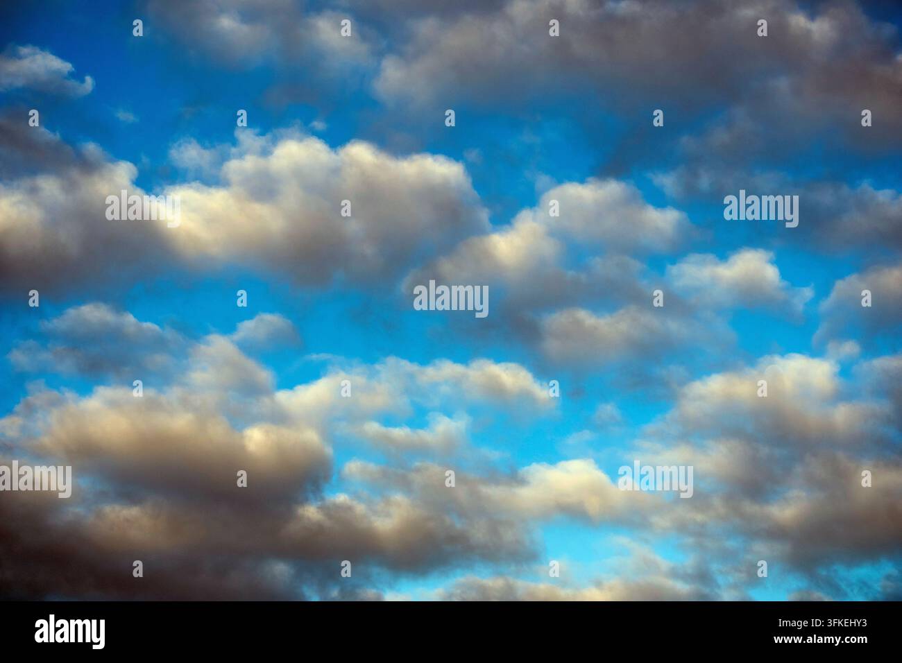 Cloud formation at dawn Stock Photo