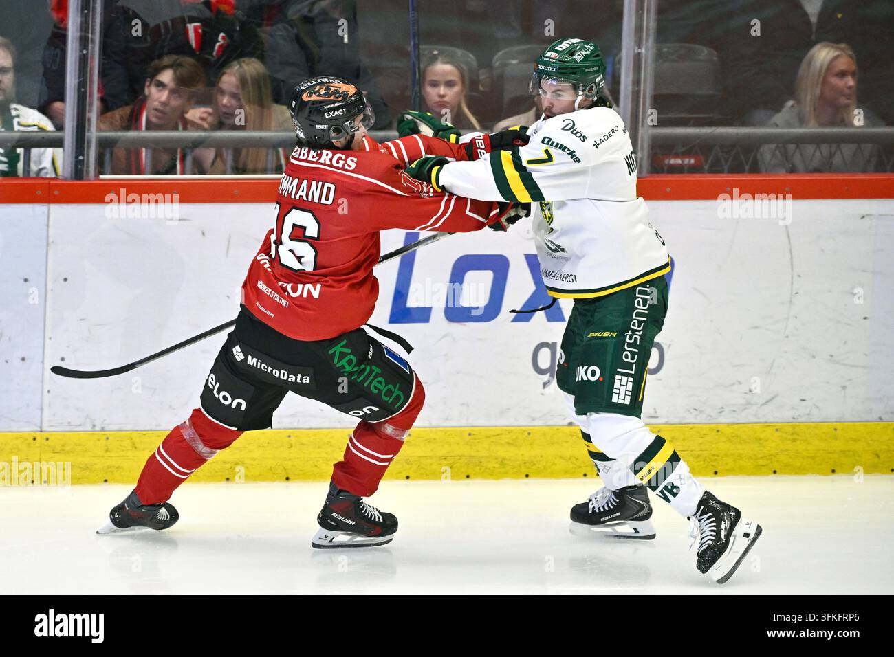 ÖREBRO, SWEDEN 20260924Örebro's Alexander Command and Björklöven's Topi ...