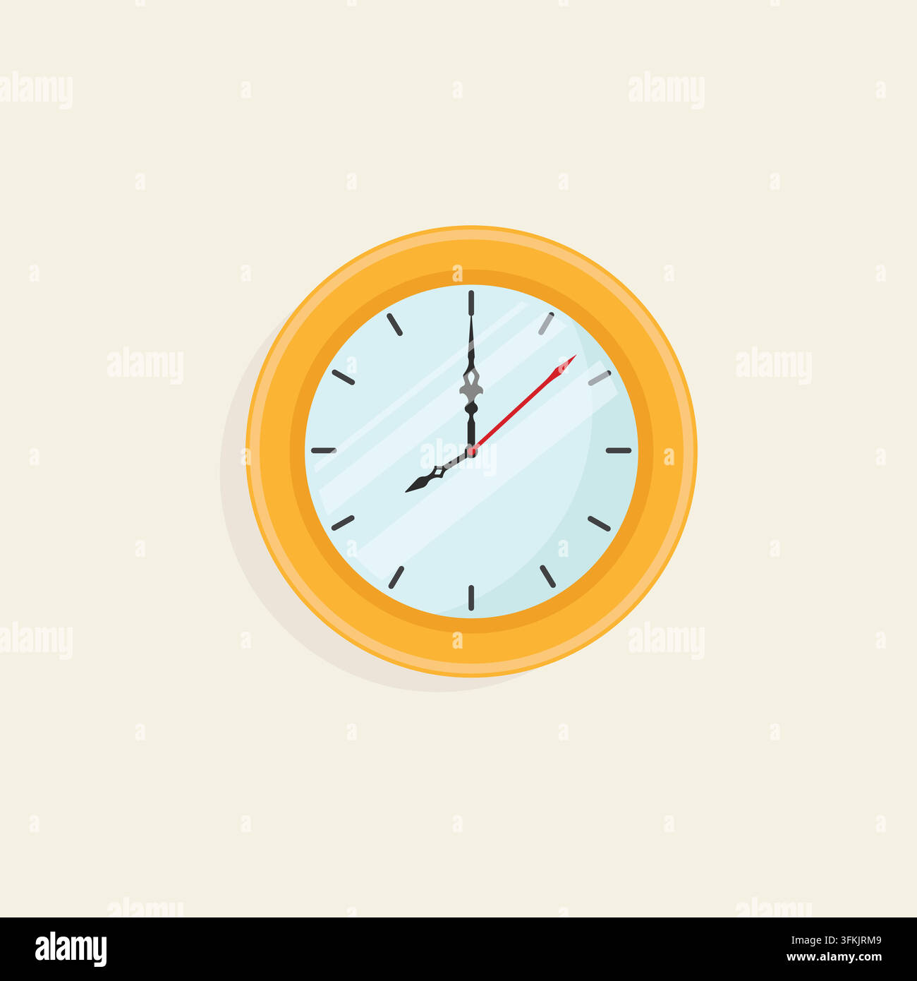 wall clock vector element design template web Stock Vector