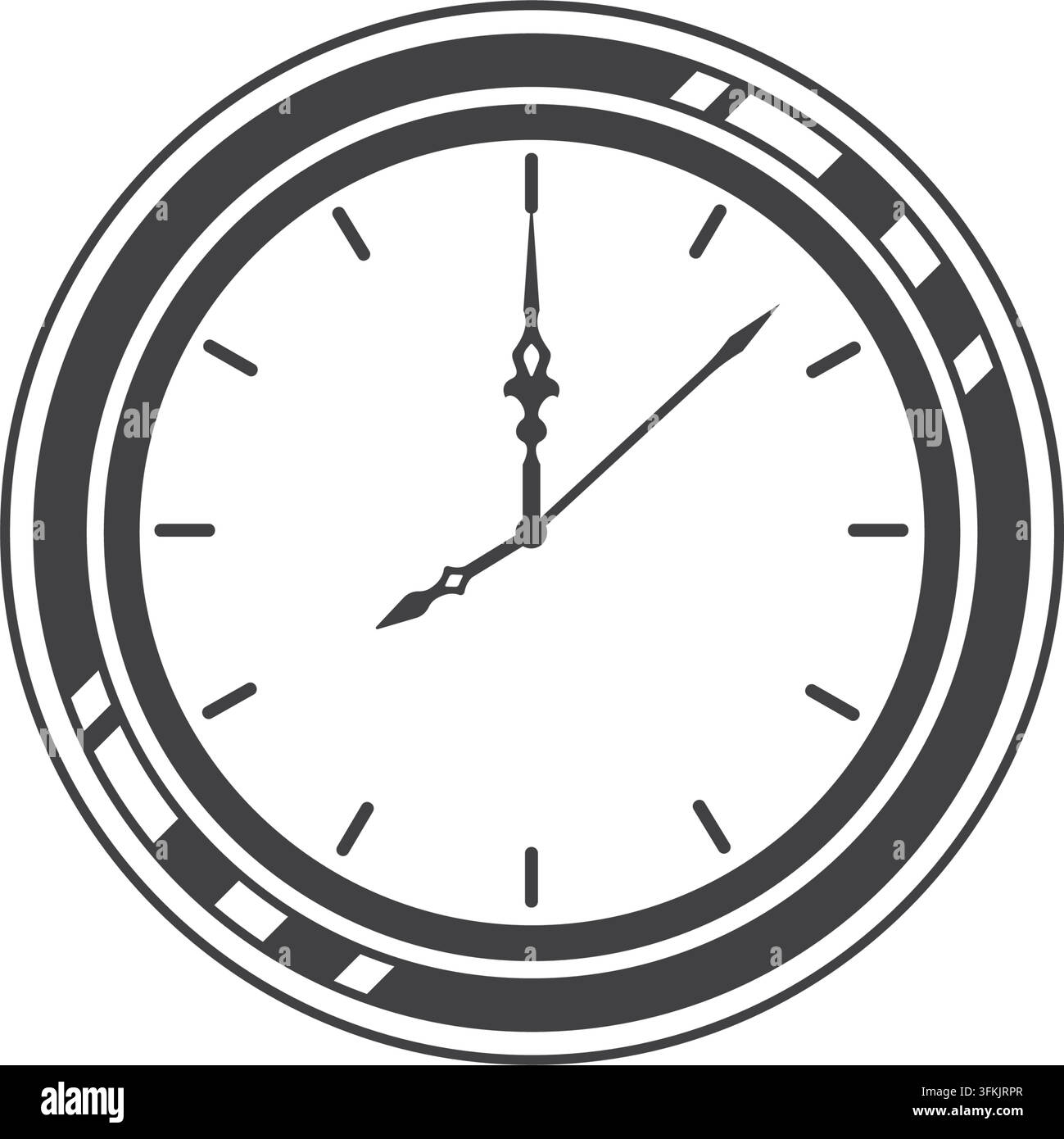 wall clock vector element design template web Stock Vector