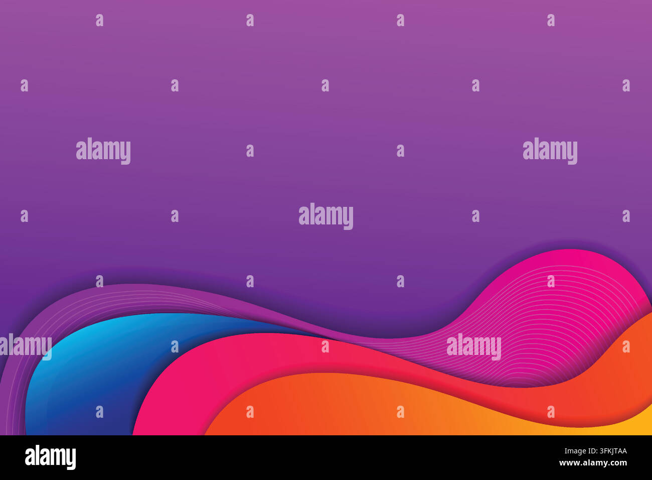Abstract wavy background vector featuring smooth flowing curves ...