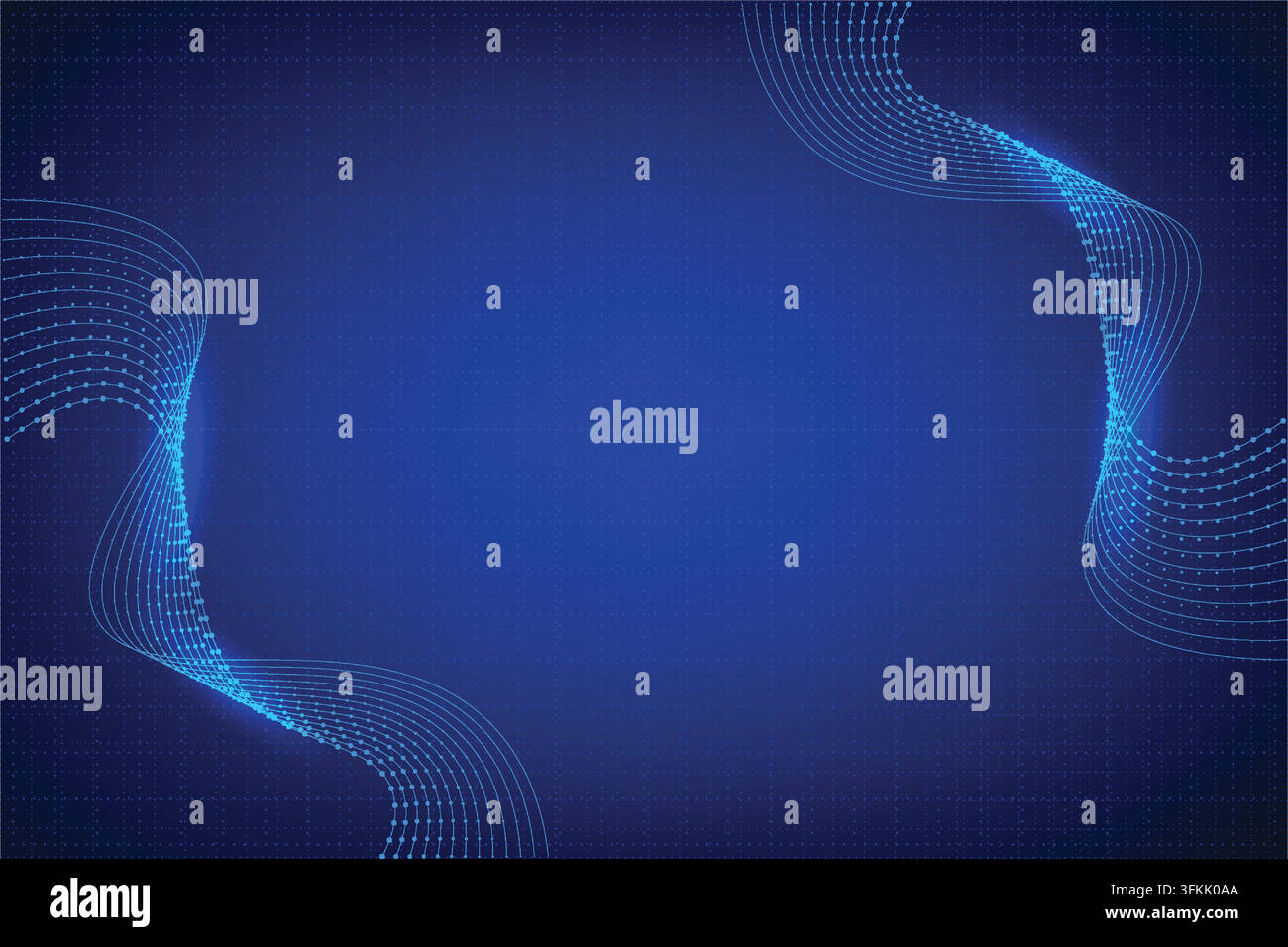 Abstract blue technology wave line background featuring flowing ...