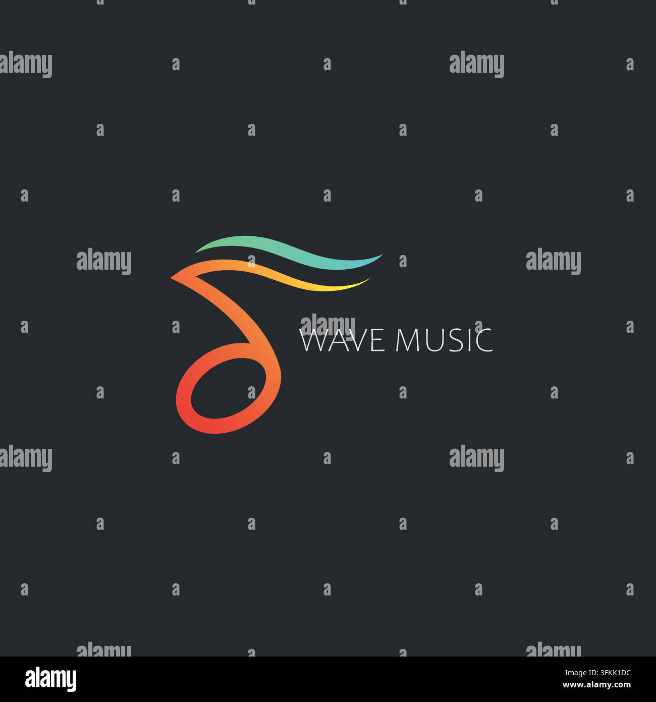 musical note icon vector design for digital music app Stock Vector