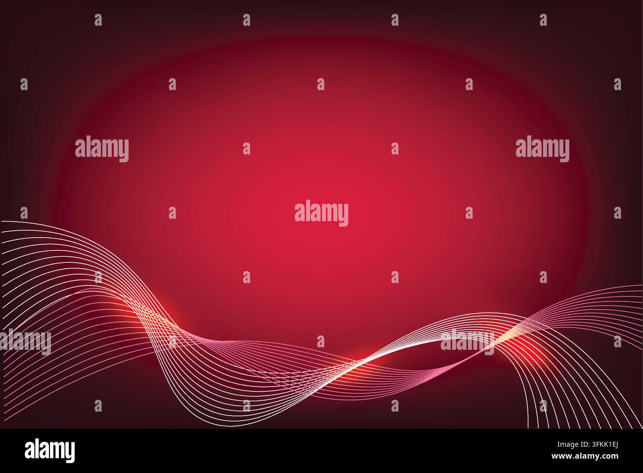 Glow wave abstract lines with gradient magenta background featuring ...