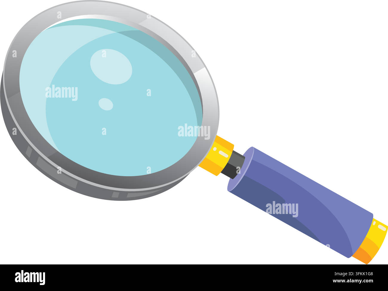 magnifying vector element design template web Stock Vector