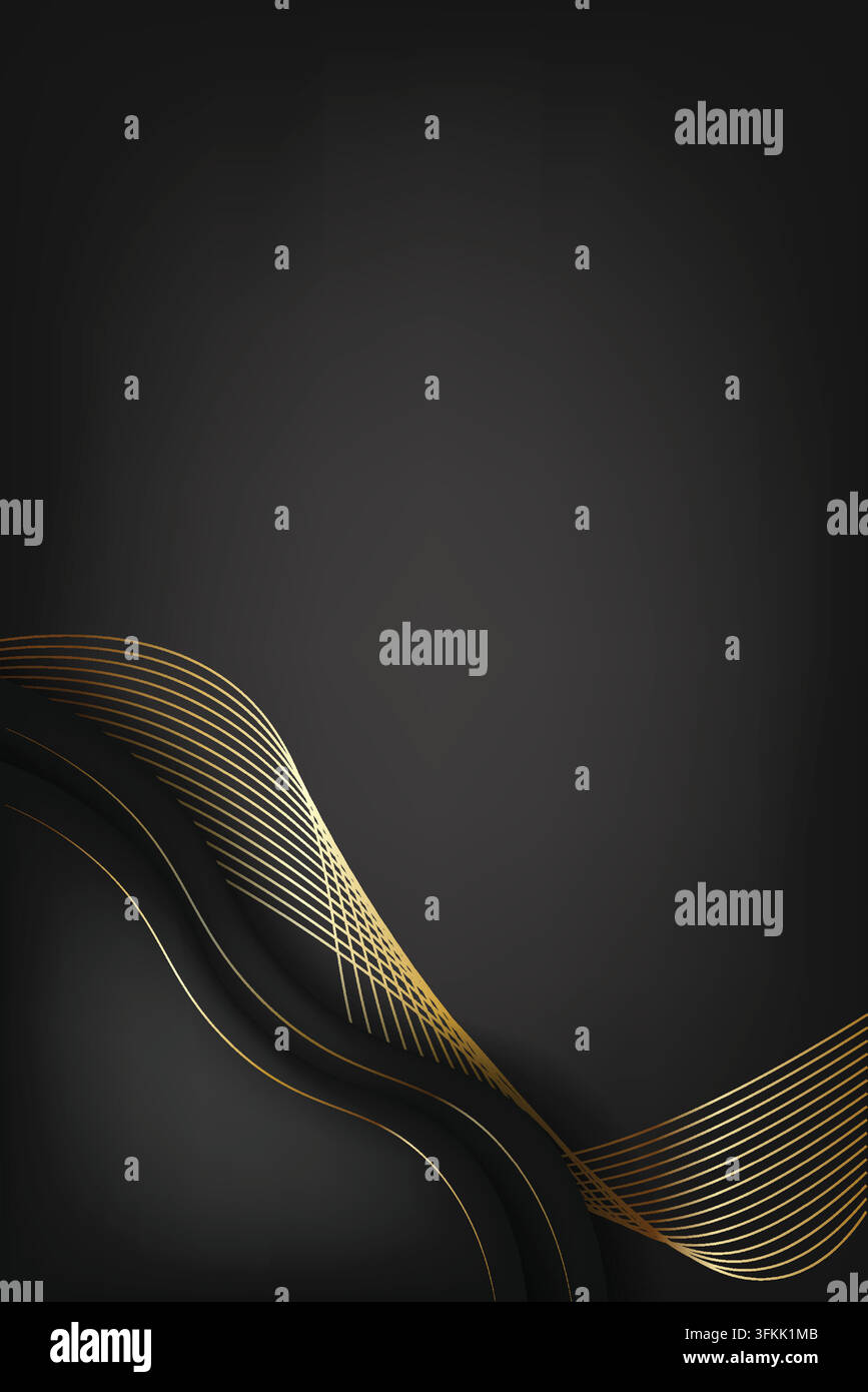 Backround Pattern Subtle Gradient black and golden line background featuring smooth dark ...