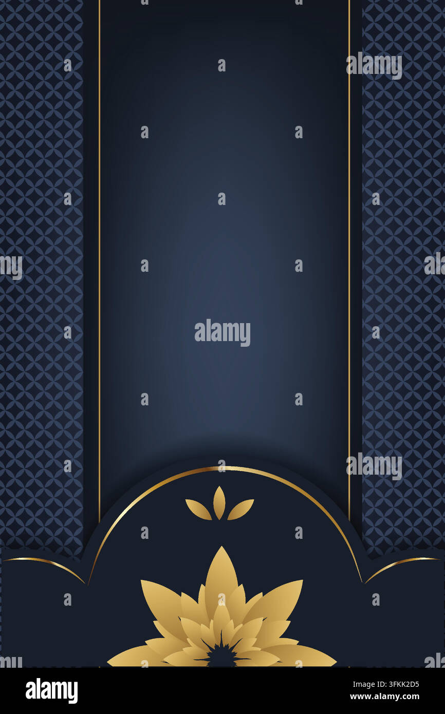 Luxurious decorative floral frame modern background design featuring ...