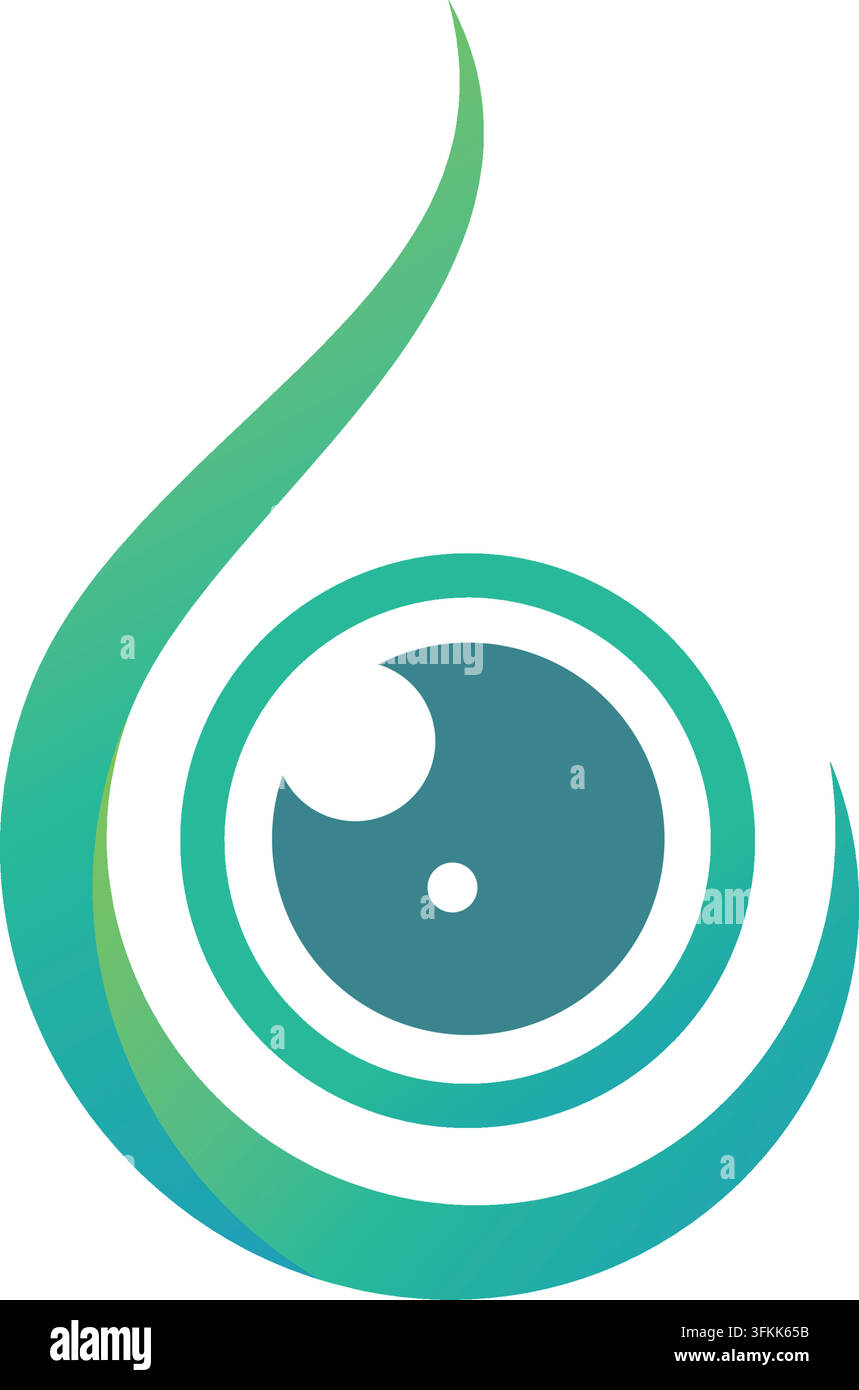 medical eye drop icon vector concept design template web Stock Vector