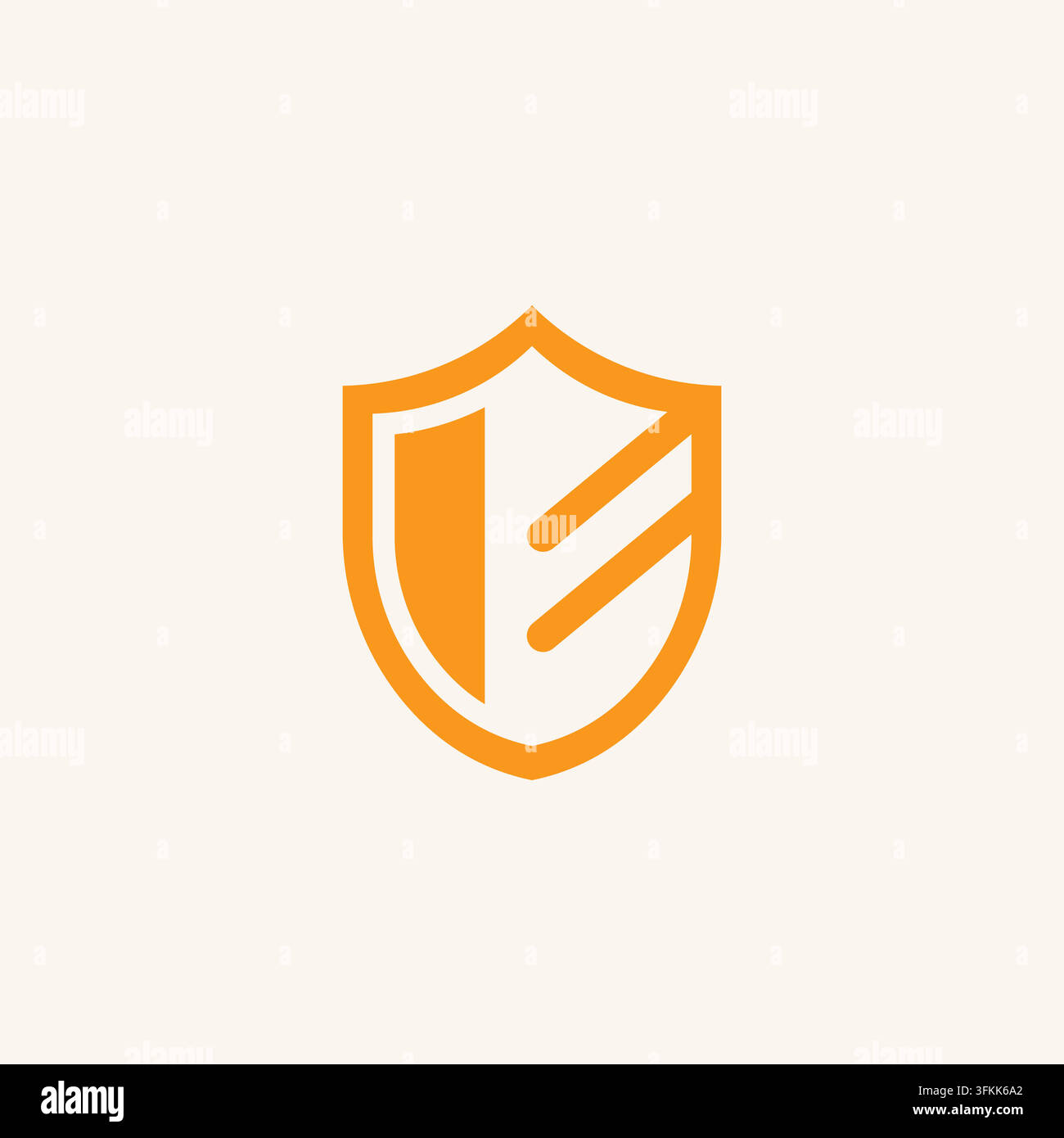 shield guard  icon vector concept design template web Stock Vector