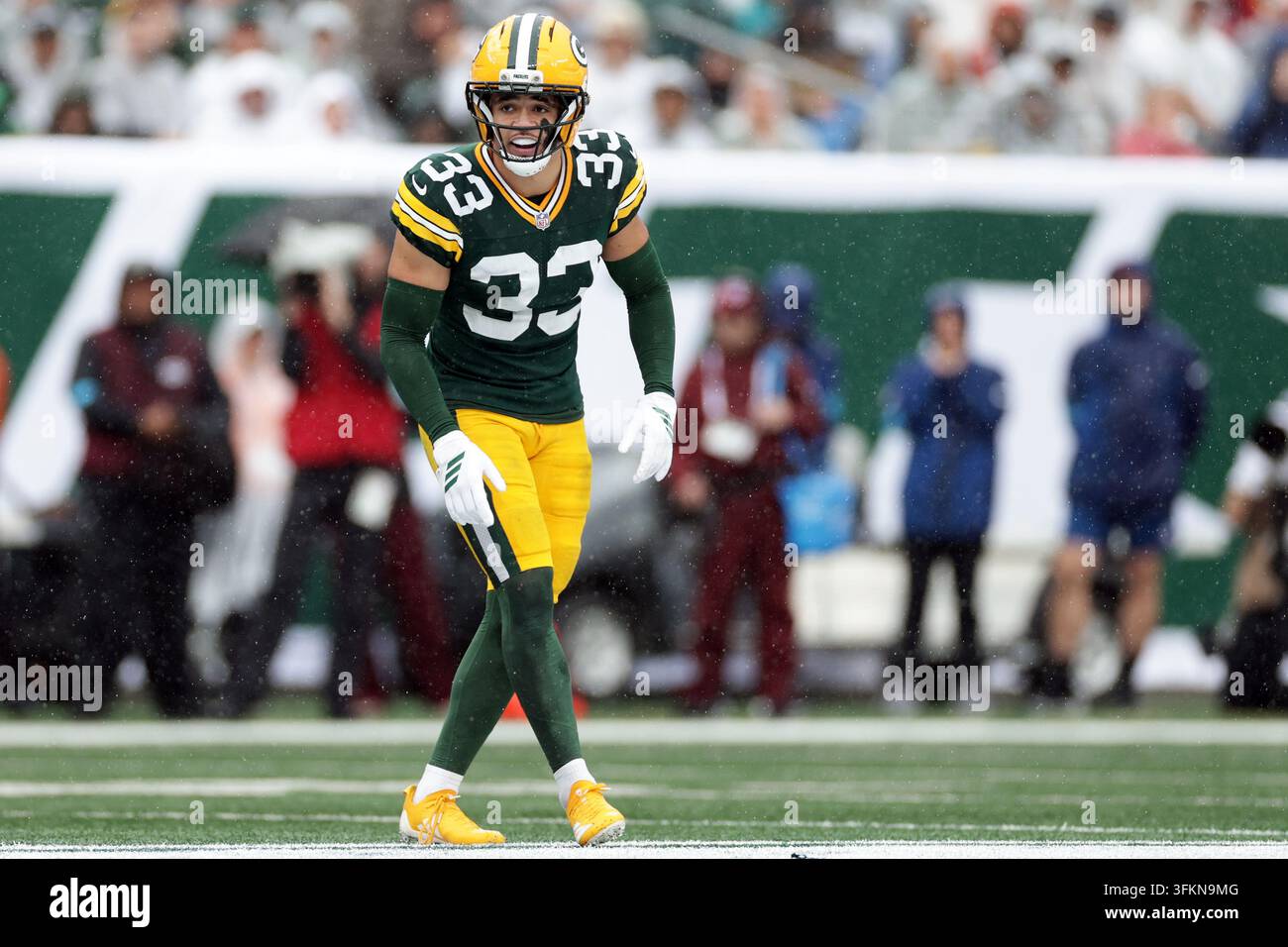 Green Bay Packers Safety Evan Williams 33 Defends During An NFL Green Bay Packers Safety Evan Williams 33 Defends During An Nfl Football Game Against The New York Jets In East Rutherford Nj Sunday Sept 20 2026 Ap Photoadam Hunger 3FKN9MG 