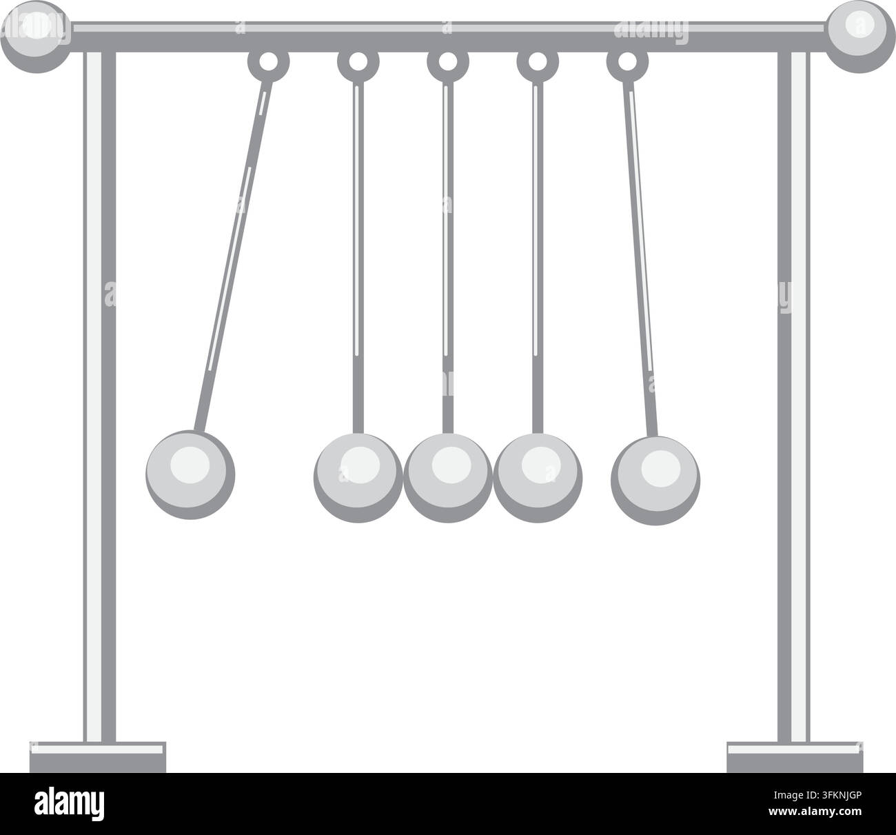 Newtons cradle icon vector element design template web Stock Vector
