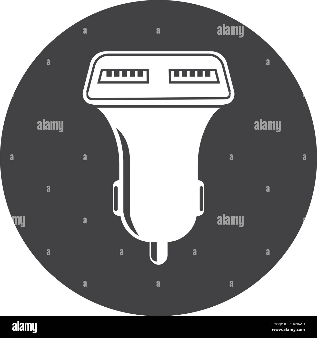 usb car charger icon vector element design template web Stock Vector
