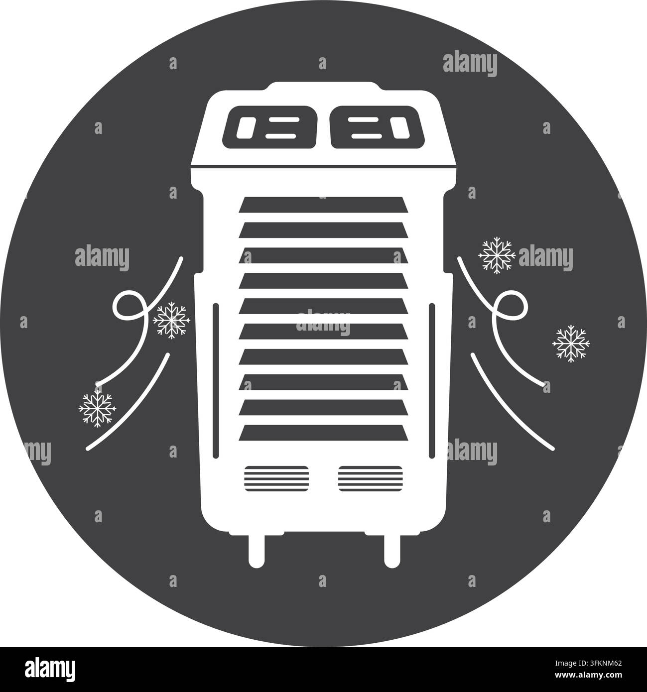 airconditioner standing icon vector element design template web Stock Vector