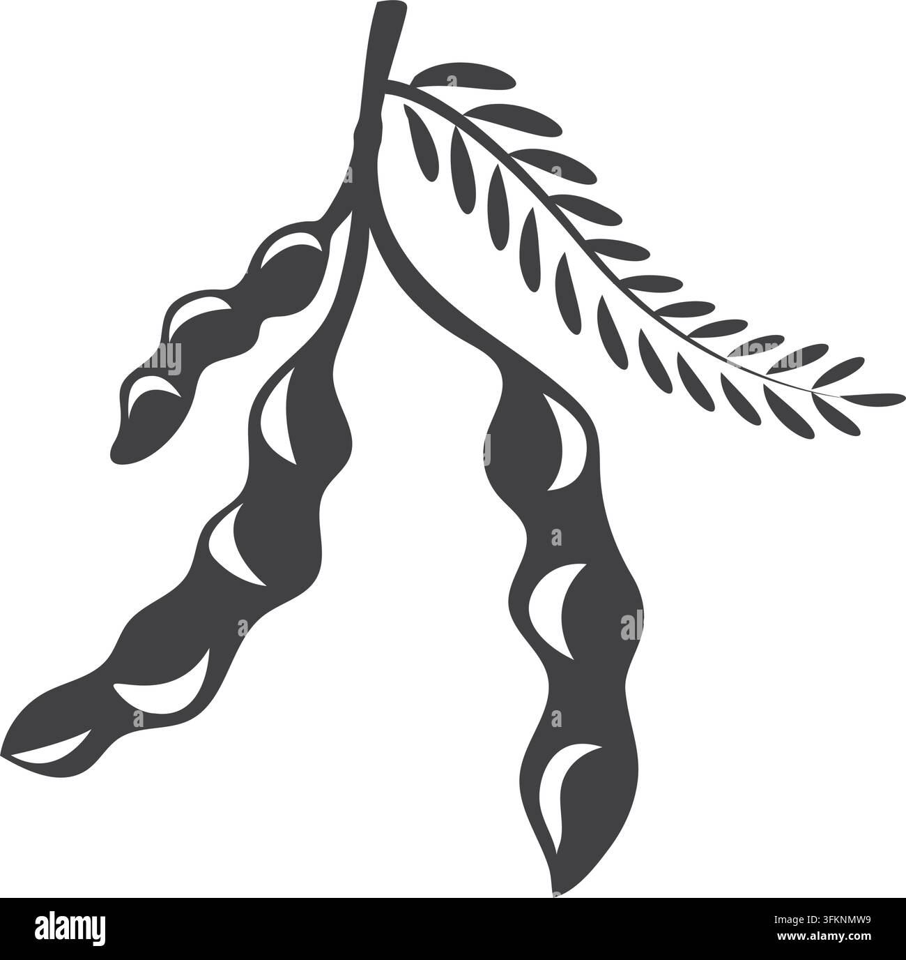 black tamarind icon vector element concept design template web Stock Vector