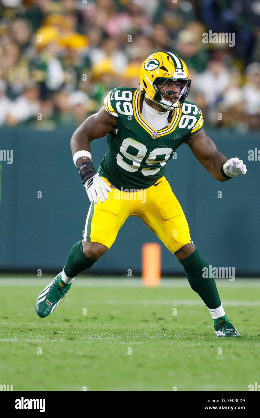Sorrell Green Bay Packers defensive end Barryn Sorrell (99) during an NFL ...