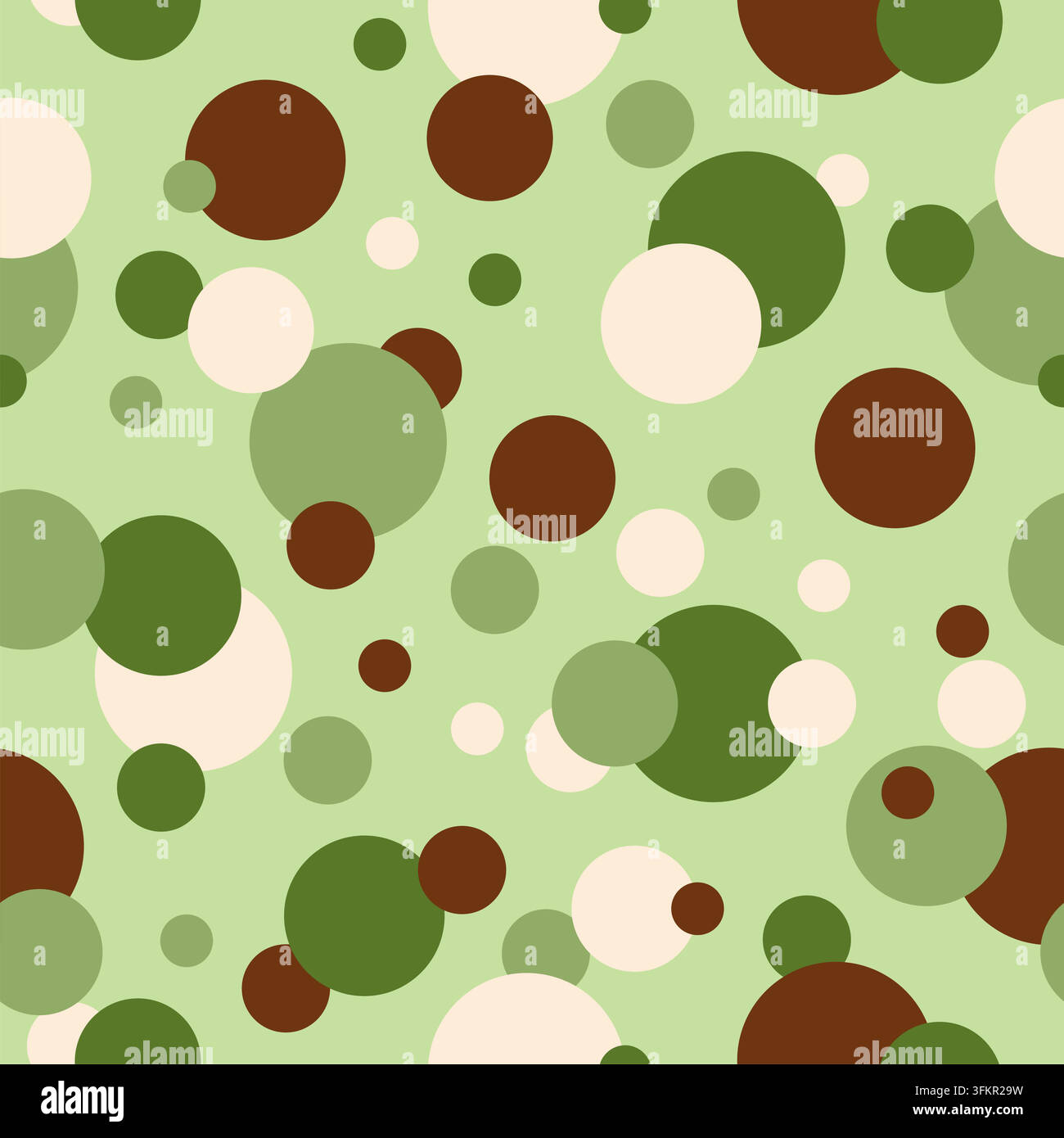 Colorful Polka Dots Seamless Pattern Design Vector Stock Vector