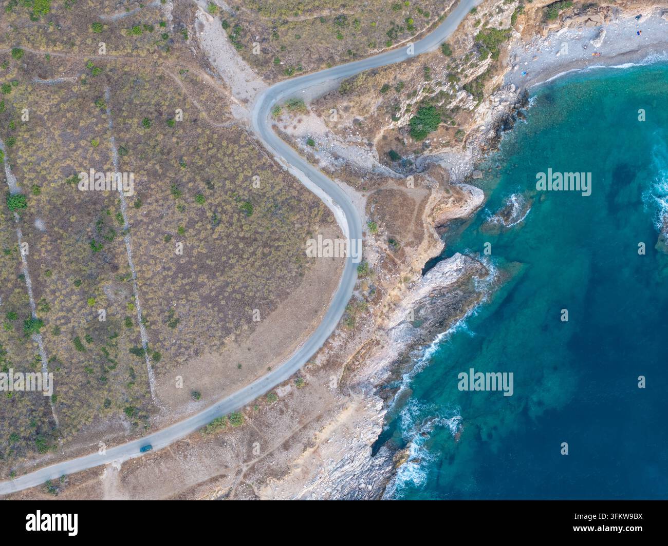 Aerial view of the Riserva Naturale Orientata dello Zingaro featuring a ...