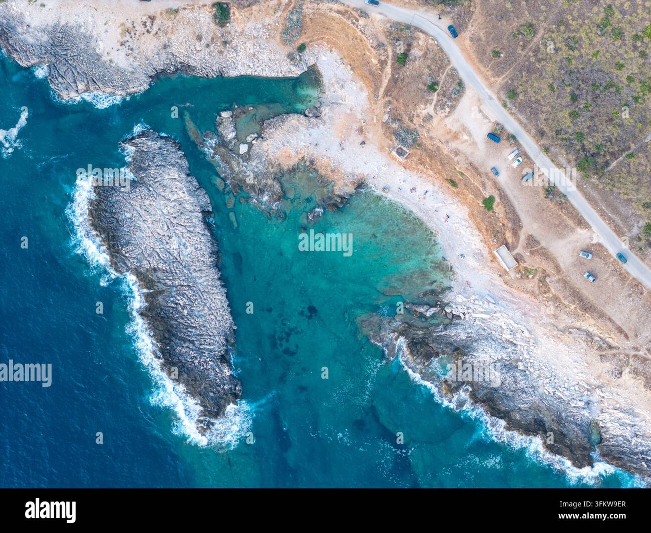 Aerial view of Riserva Naturale Orientata dello Zingaro featuring ...