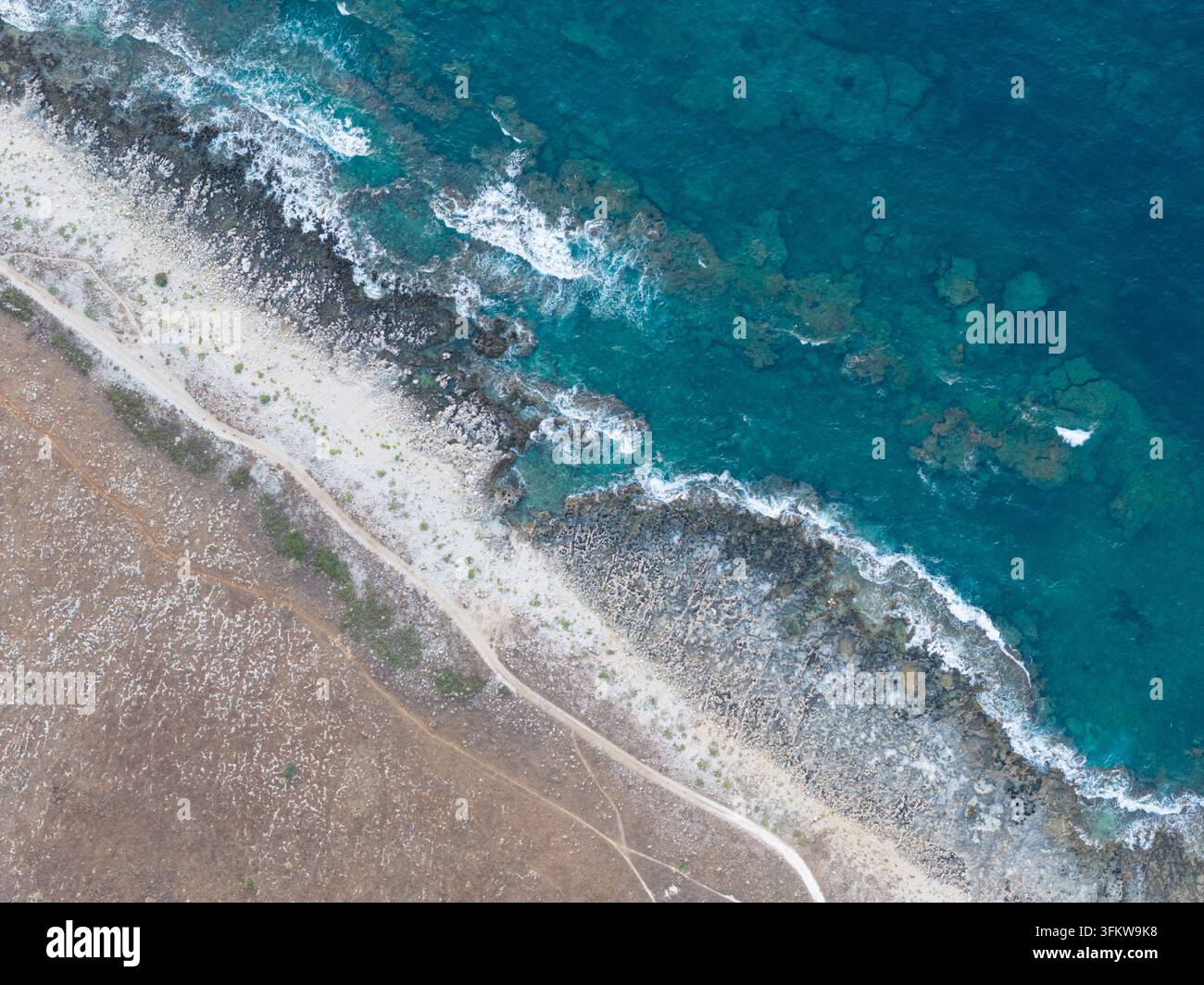 Aerial view of Riserva Naturale Orientata dello Zingaro with rugged ...