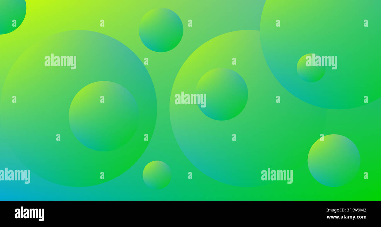 Abstract background with Orbs Gradient Green and blue colors Design ...