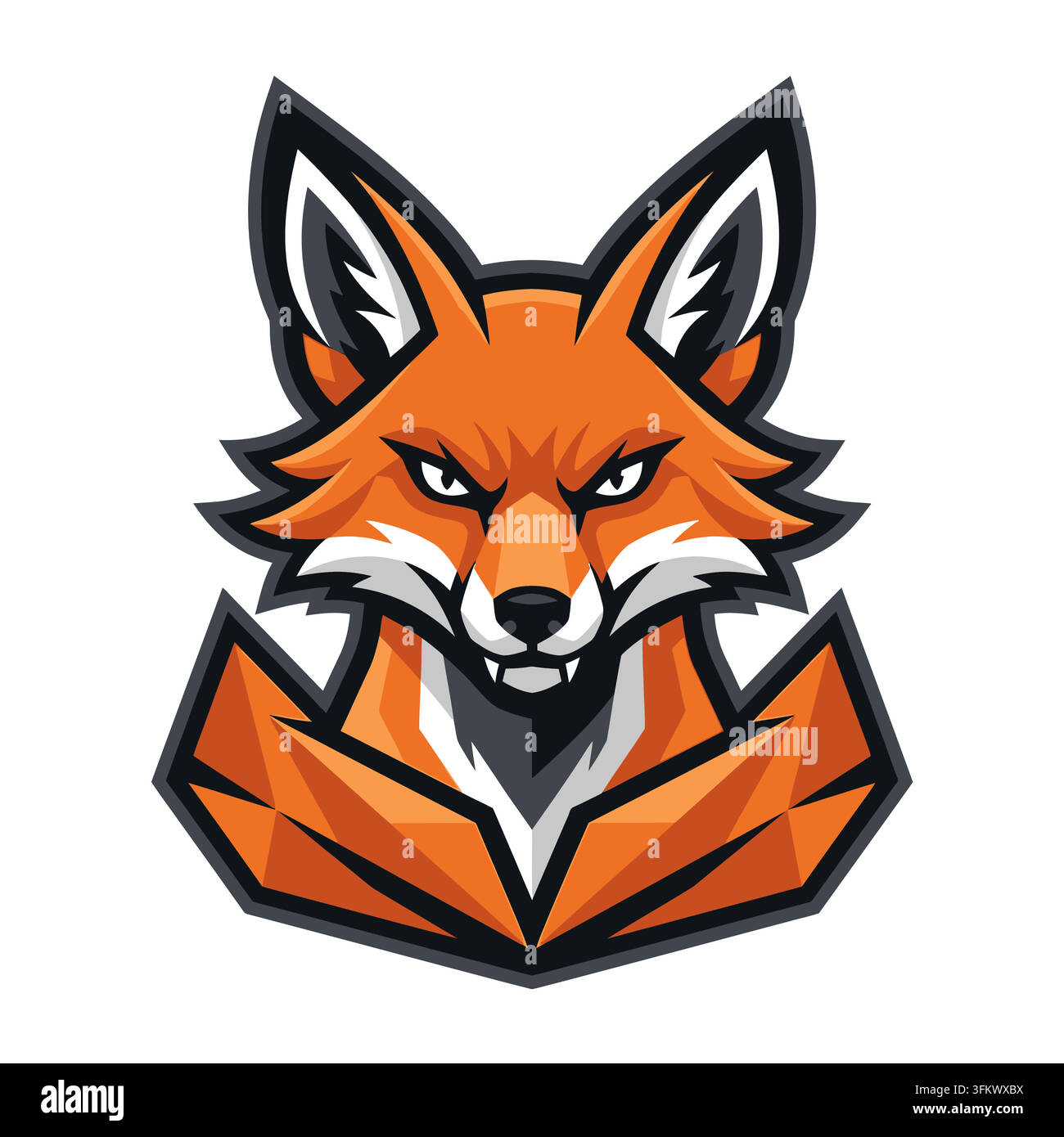 Unique Logo Wolves urious wolf mascot logo vector, aggressive alpha werewolf esport design ...