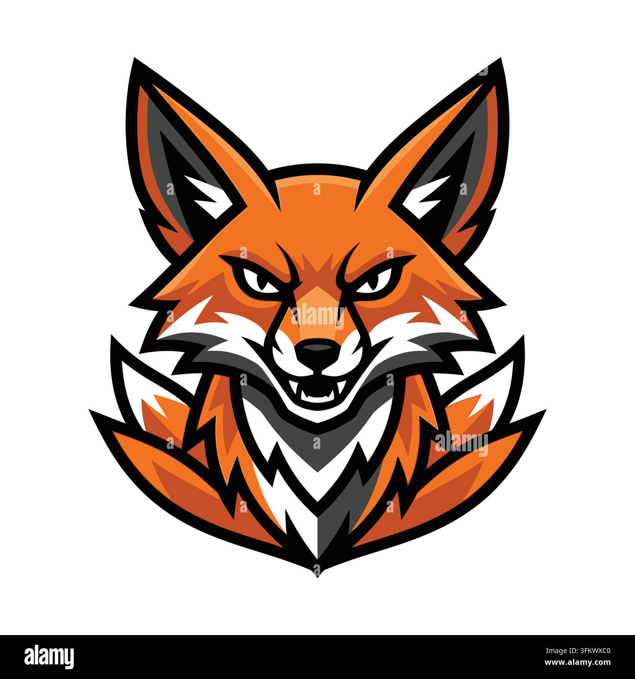 Unique Logo Wolves urious wolf mascot logo vector, aggressive alpha werewolf esport design ...